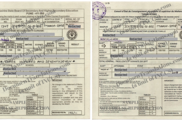 international license or notarized translation